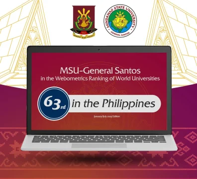 Webometrics Ranking - MSU-GenSan - 63rd