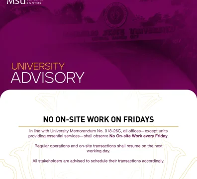 No On-site Work in Fridays