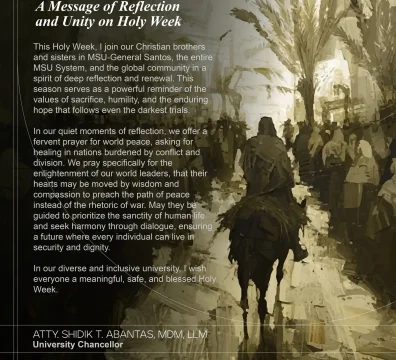 A Message of Reflection and Unity on Holy Week