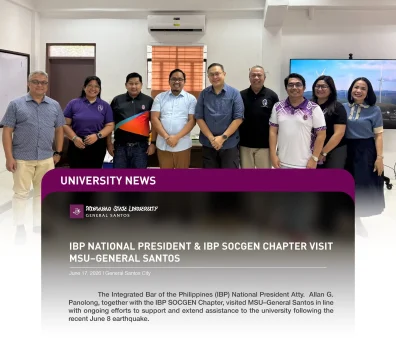 IBP National President & IBP SOCGEN Chapter Visit MSU–General Santos