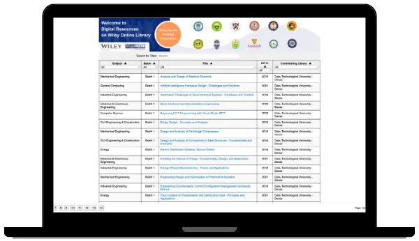 Wiley Online Library National Consortium (Batch 4)